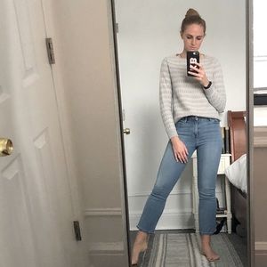 CLUB MONACO CASHMERE WAFFLE WEAVE SWEATER